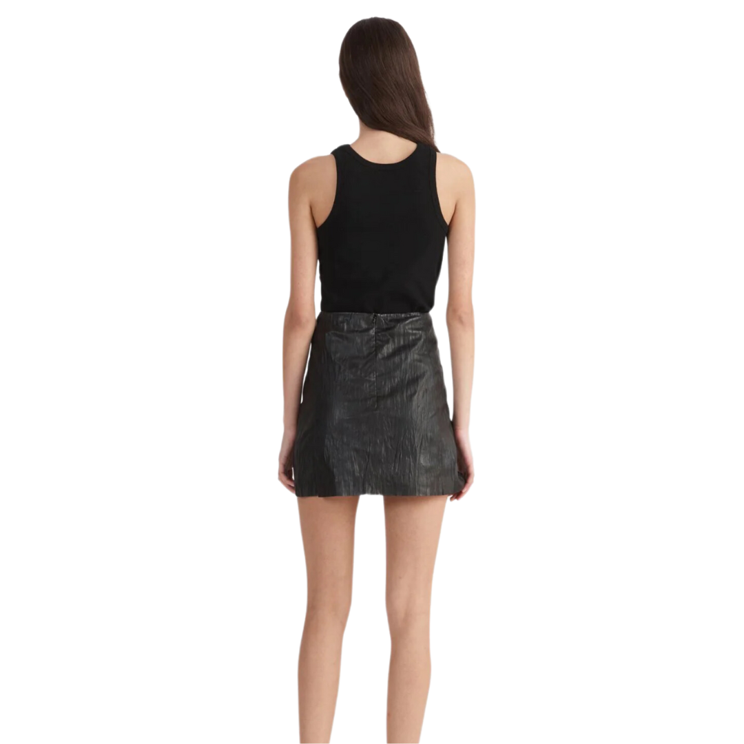 Ena Pelly Hazel Leather Skirt